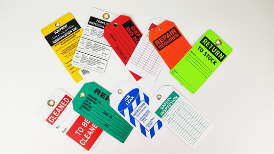 Customized Plastic Safety Tag Colorful With Custom Design