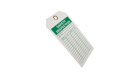 Durable Plastic Safety Tag Easy to Install for Quick Safety Measures