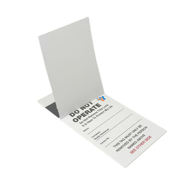 Customizable 146*76mm PVC Safety Tag with 0.25mm Thickness and CMYK Printing for Industrial Use