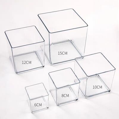 Customize Transparent Acrylic Storage Box Can Be Used to Display Plant