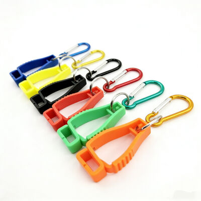 High Quality Glove Holder Industrial Glove Clips with Metal Carabiner Custom Plastic Safety Glove Holder for Construction