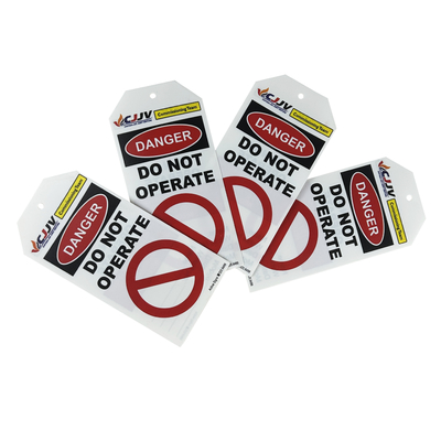 Logo yang disesuaikan Tag keamanan plastik untuk daya tahan yang tahan lama