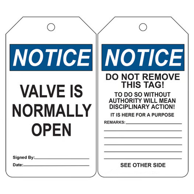 Tag Keamanan Plastik Polyester persegi panjang Double Side Printed Safety Tag