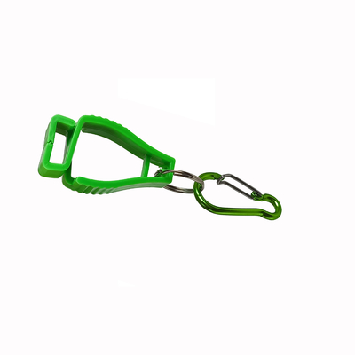 Custom POM Plastic Aluminium Alloy Safety Work Gloves Anti Lost Non Slip Hook Fixing Holder Clips