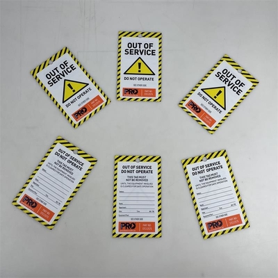 Tag Plastik Cetak Dua Sisi PVC Waterproof Tag tahan lama Untuk Industri