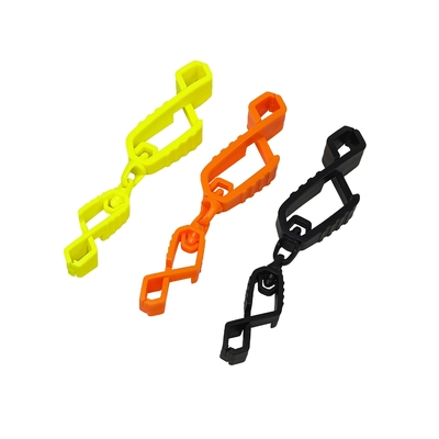 Sampel Gratis Grosir Pemegang Sarung Tangan Custom Warna Portable Keamanan Plastik Clip Sarung Tangan