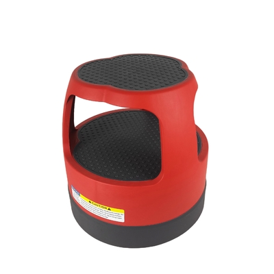 Warna yang dapat disesuaikan Bangku Langkah Bulat dengan Casters yang dapat ditarik - Permukaan Non-Slip