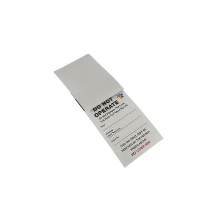 Custom Danger Locked Out Tag Vinyl Plastic Self-Laminating 2-Sided Danger Safety Tags With Photo