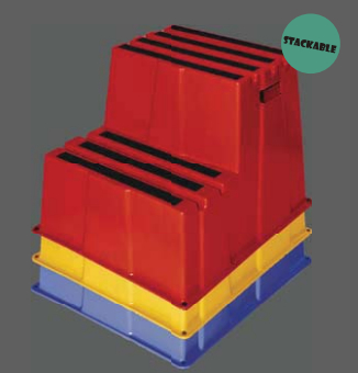 Multi Purpose Stackable Step Stool Ruang Tamu Di Rumah Gunakan Plastik Tidak Beracun