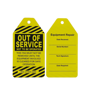 Plastik Safety Lockout Tagout Tag 