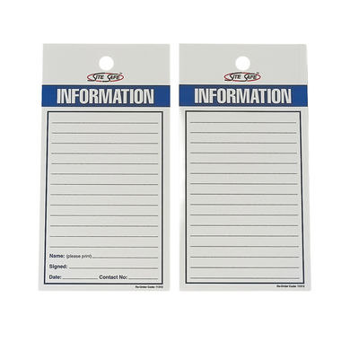 Tag Informasi Khusus Waterproof PVC tahan lama Double Sides Printing Tag Keamanan