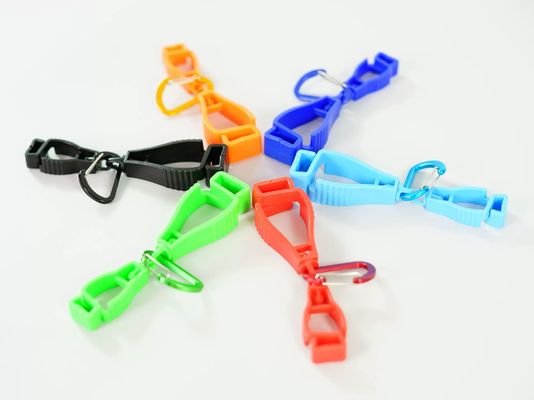 Keamanan Sarung Tangan Anti-hilang Sarung Tangan Grabber kekuatan tinggi POM Plastik Fixing Buckle Sarung Tangan Clip Holder Dengan Clip Dual
