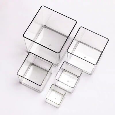 Kotak Penyimpanan Akrilik Transparan yang Dapat Disesuaikan Dapat Digunakan untuk Menampilkan Tanaman