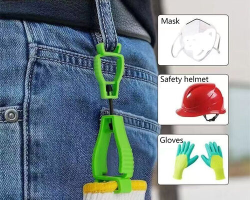 Penjepit Sarung Tangan Keamanan Anti-Hilang Plastik POM Kekuatan Tinggi Anti-Selip Kustom untuk Sarung Tangan Kerja