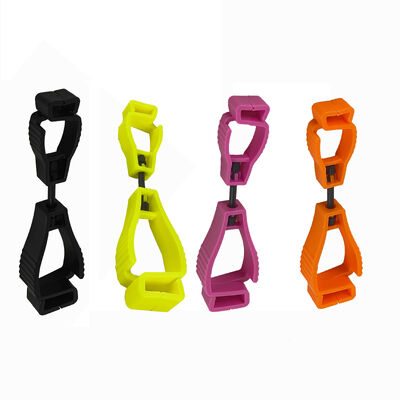 Clip Sarung Tangan Plastik Custom Safety Interlock Clip Sarung Tangan Plastik Multi-warna