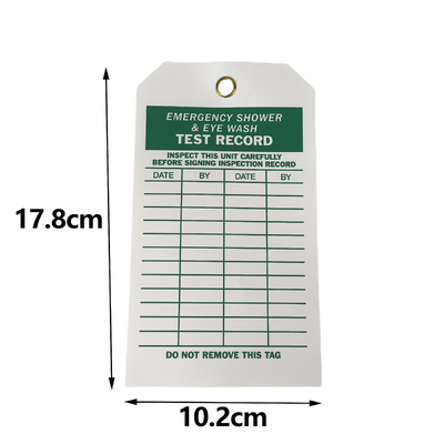 Custom Waterproof PVC Repair Order Hang Tag dengan Laminasi Film untuk Keamanan Industri