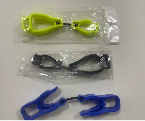 Klip Sarung Tangan Plastik Logo Khusus Pencetakan Gelanggeng Work Gelanggeng Pemegang Bahan Polietilena Berbagai warna dan ukuran Pilihan